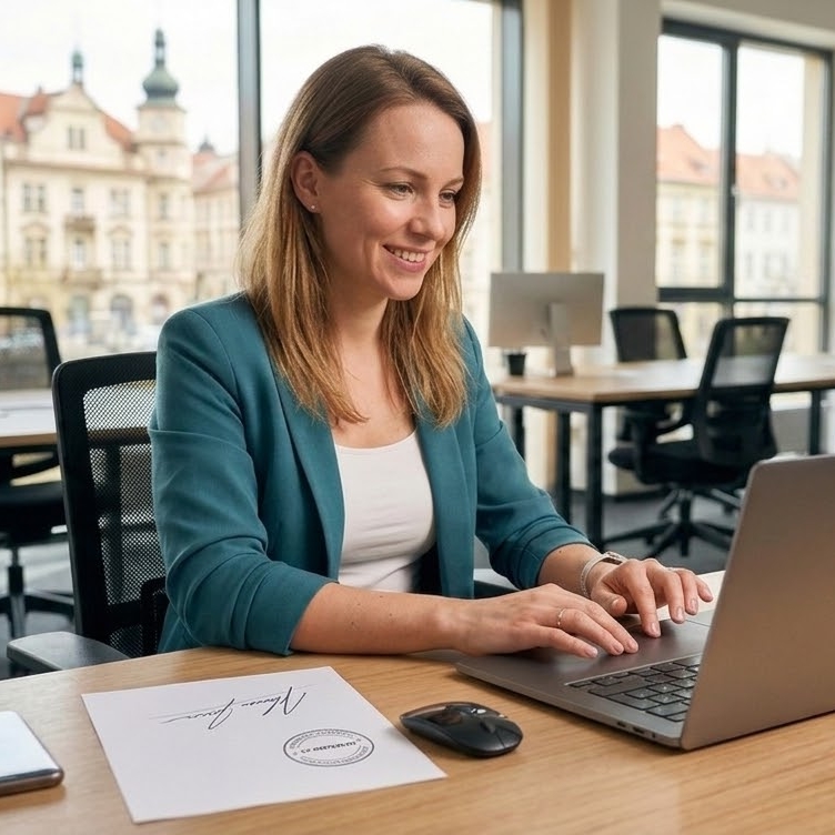 Elektronické razítko a podpis na faktuře
