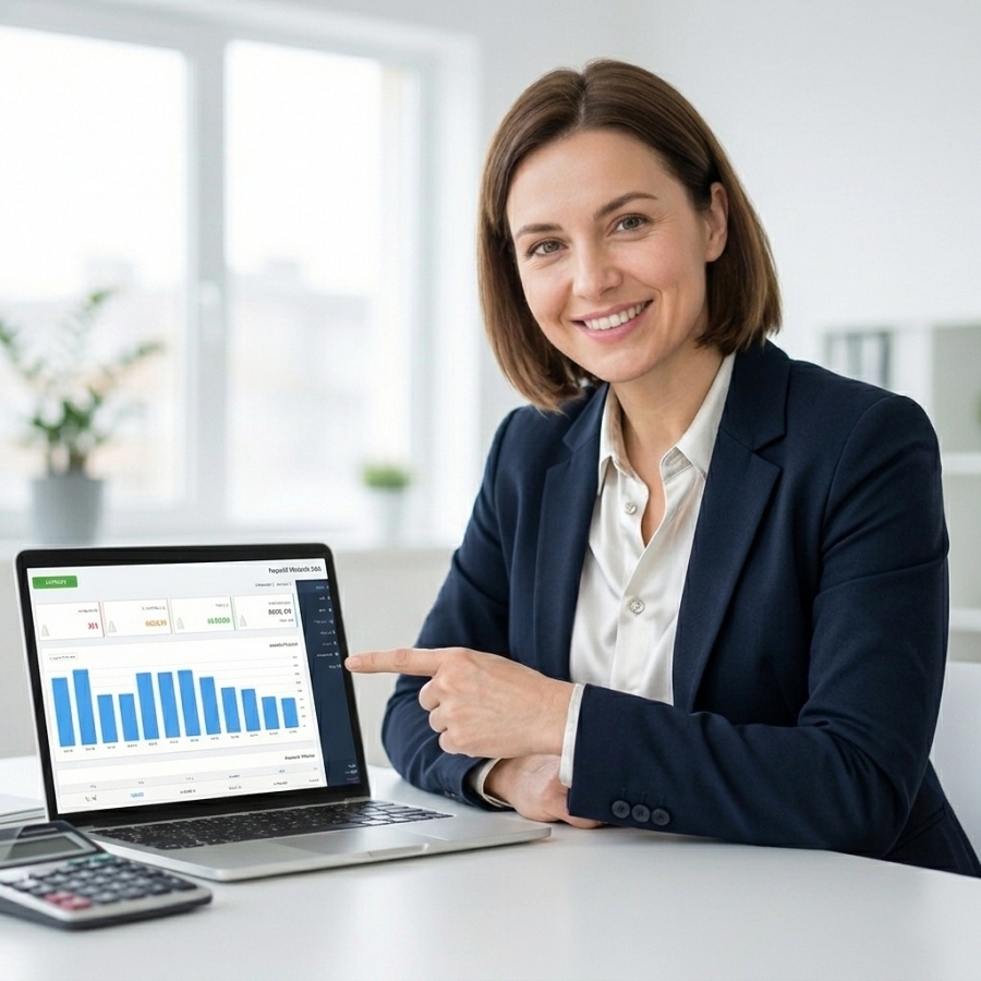 Účetní spokojená s exporty ze systému dFaktura.cz